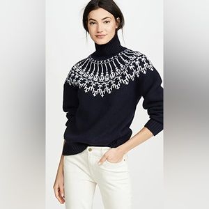 Tory Burch Sport Merino Fair Isle Sweater